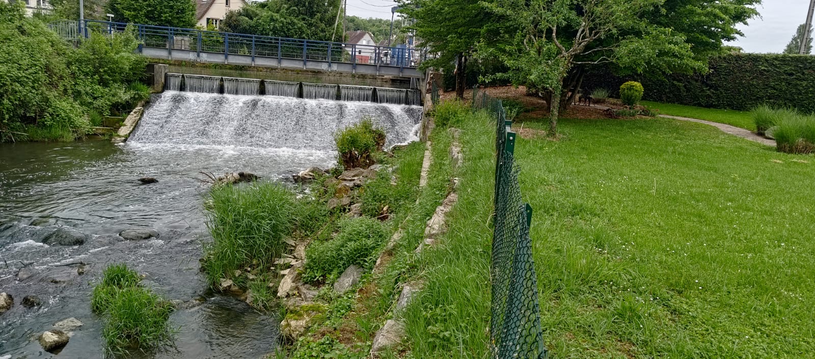 Débroussaillage de berges pour maintenir une végétation gérable à Zillisheim près de Brunstatt-Didenheim